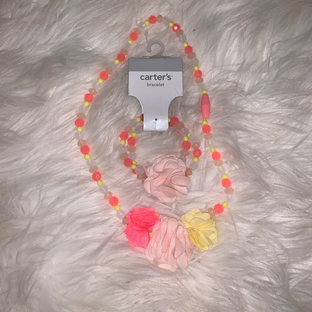 Baby girl necklace & bracelet set